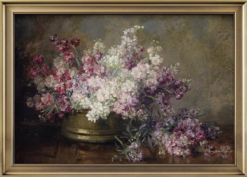 Garden Flowers in Copper Vase - Cottage Lane Prints