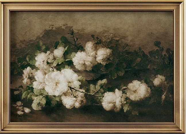 White Roses - Cottage Lane Prints