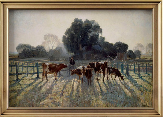Cows Grazing - Cottage Lane Prints
