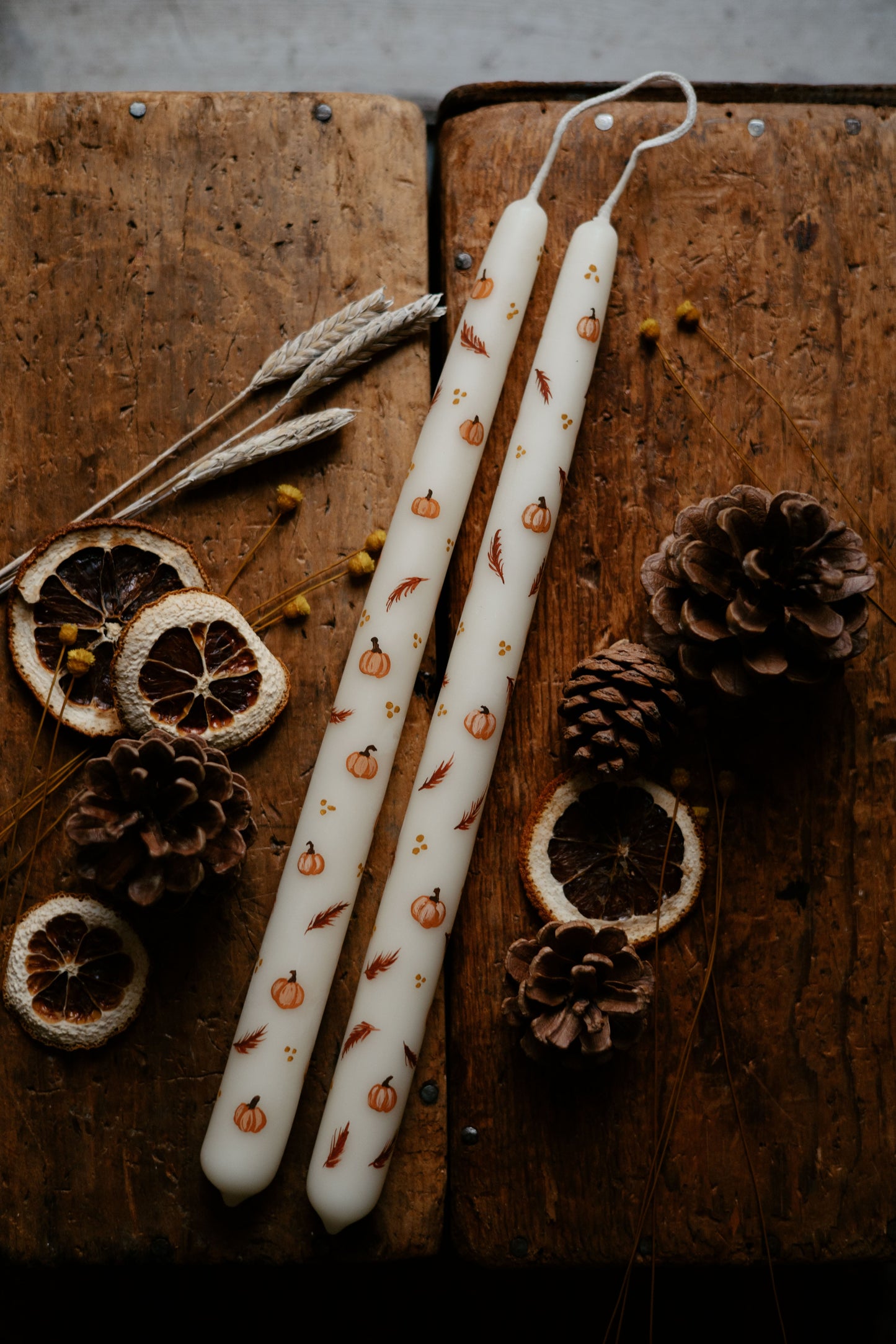 Mini Pumpkins (set of 2) - Cottage Lane Prints