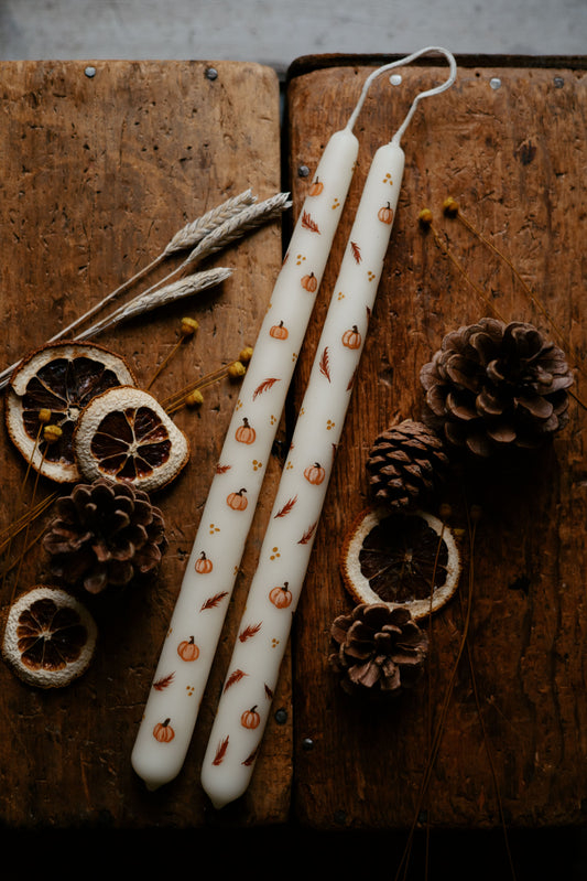 Mini Pumpkins (set of 2) - Cottage Lane Prints